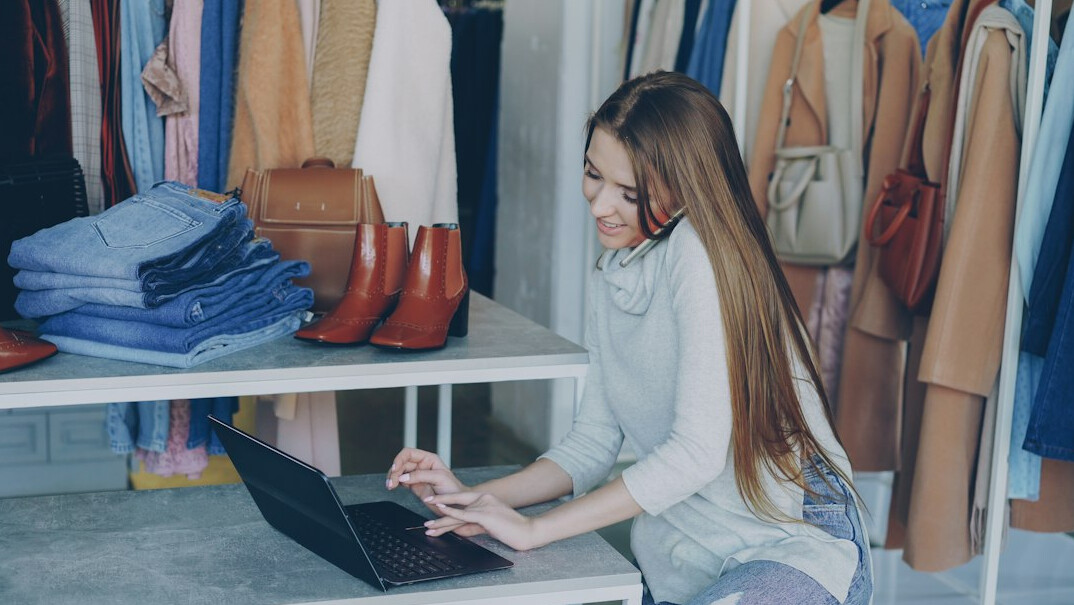 small business owner with laptop